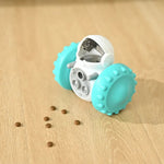 Robot Shaped Interactive Tumbler Toys Pet Food Dispenser - GreenFur