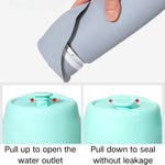 Roll - Up Foldable Portable Fashion Silicone Pet Water Bottle - GreenFur