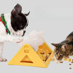 Rotating Flower Shaped Interactive Treat Dispensing Pet Feeder - GreenFur