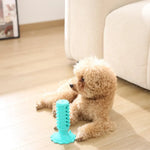Rubber Dog Toothbrush Squeaky Chew Toys - GreenFur