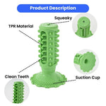 Rubber Dog Toothbrush Squeaky Chew Toys - GreenFur