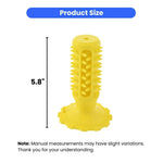 Rubber Dog Toothbrush Squeaky Chew Toys - GreenFur