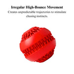 Rubber Treat Dispensing Ball Toy for Dogs - GreenFur