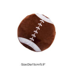 Rugby Dog Interactive Toy Plush Squeaky Toys - GreenFur