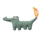 Rustling Cute Green Crocodile Style Waffle Fabric Catnip Cat Toy - GreenFur