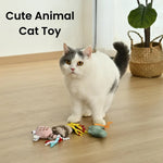 Rustling Cute Green Crocodile Style Waffle Fabric Catnip Cat Toy - GreenFur