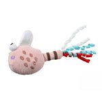 Rustling Cute Pink Dragonfly Style Waffle Fabric Catnip Cat Toy - GreenFur