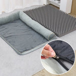 S M Large Dog Bed Non - slip Soft Plush Pet Sleeping Mat - GreenFur