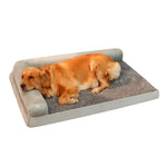 S M Large Dog Bed Non - slip Soft Plush Pet Sleeping Mat - GreenFur
