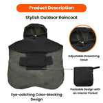 S, M Size Cape - Style Waterproof PU Fabric Dog Raincoat - GreenFur