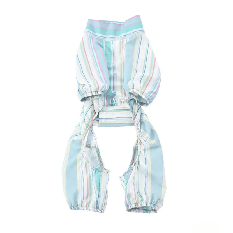 S, M Size Stripe Water Repellent Dog Pants with Four Legs - GreenFur