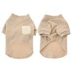 S, M Size Stylish Loop - Pile Fabric Dog Sweatshirt with Pocket - GreenFur