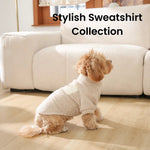 S, M Size Stylish Loop - Pile Fabric Dog Sweatshirt with Pocket - GreenFur