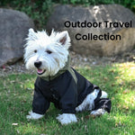 S, M Size Stylish Patchwork Waterproof PU Fabric Dog Raincoat - GreenFur
