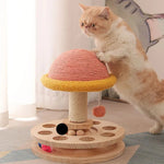 S Size 2 In 1 Small Cat Scratching Post with Cat Track Balls - GreenFur