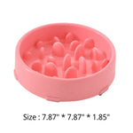 S Size Anti - slip Dog Cat Feed Bowl Pet Slow Food Bowl - GreenFur