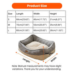 S Size Color - Block Removable Soft Looped Pile Fabric Pet Bed - GreenFur