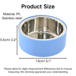 S Size Detachable Non - Slip Durable Double - Layer Feeder Bowl - GreenFur