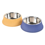 S Size Durable Pet Dog Feeding Bowl with Stainless Steel Insert - GreenFur