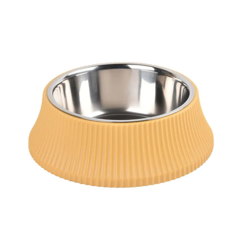 S Size Durable Pet Dog Feeding Bowl with Stainless Steel Insert - GreenFur
