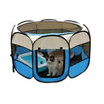 S Size Foldable Dog Playpen Outdoor Portable Dog Crate - GreenFur