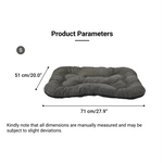 S Size Linen - like Fabric Soft Thickened Dog Pet Cushion Bed - GreenFur