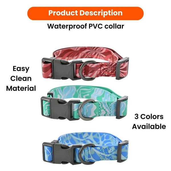 S Size Luxury Easy Cleaning Wear - Resistant Waterproof Pet Dog Collar - GreenFur