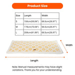 S Size Portable Stylish Geometric Pattern Jacquard Pet Mat - GreenFur