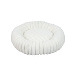 S Size Round Dog Bed Non - slip Soft Plush Cat Pet Bed - GreenFur