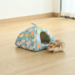 S Size Spring - Summer Series Triangular Cozy Small Pet Cave Bed - GreenFur