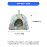 S Size Spring - Summer Series Triangular Cozy Small Pet Cave Bed - GreenFur