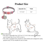 Sakura Flower Pendant Cat Collar Adjustable Safety Buckle - GreenFur
