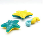 Seahorse Shape Squeaky Luminous Toy TPR Dog Floating Toys - GreenFur