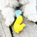 Seahorse Shape Squeaky Luminous Toy TPR Dog Floating Toys - GreenFur