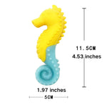 Seahorse Shape Squeaky Luminous Toy TPR Dog Floating Toys - GreenFur