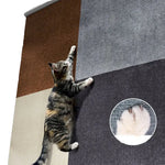 Self - Adhesive Wall Mounted Cat Scratching Board and Climbing Pad - GreenFur