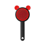 Self Cleaning Pet Grooming Brush with Stainless Steel Bristles - GreenFur