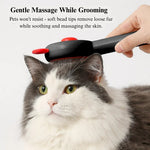 Self Cleaning Pet Grooming Brush with Stainless Steel Bristles - GreenFur