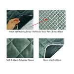 Self Heating Pets Pad Dogs Cat Thermal Comfortable Sleeping Mat - GreenFur