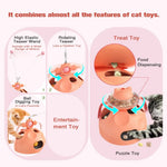 Self - Play Toy Interactive Cat Ball Track Toy with Teaser Wand - GreenFur