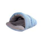 Semi - Enclosed Design Cozy Snuggle Sack Small Animal Cave Bed - GreenFur