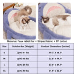 Shark Shaped Pet Bed with Non - Slip Base Cozy Winter Sofa for Pets - GreenFur