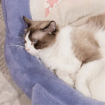 Shark Shaped Pet Bed with Non - Slip Base Cozy Winter Sofa for Pets - GreenFur