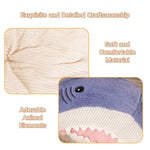 Shark Shaped Pet Bed with Non - Slip Base Cozy Winter Sofa for Pets - GreenFur