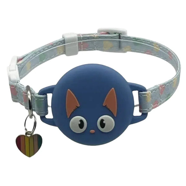 Silicone AirTag Holder Adjustable Cat Pet Collar - GreenFur