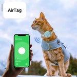 Silicone AirTag Holder Adjustable Cat Pet Collar - GreenFur