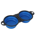 Silicone Collapsible Stable Dog Travel Bowls Pet Food Water Feeder - GreenFur