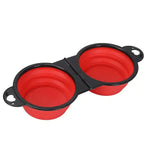 Silicone Collapsible Stable Dog Travel Bowls Pet Food Water Feeder - GreenFur