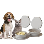Silicone Foldable Double Food Water Pet Travel Bowl - GreenFur
