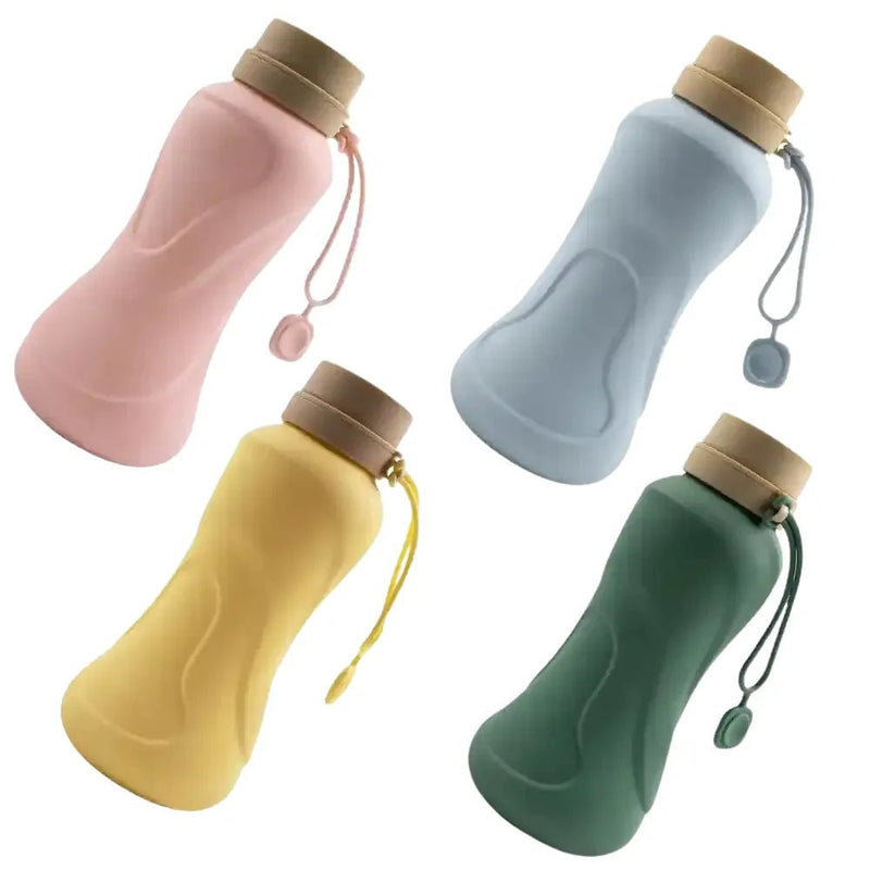 Silicone Pet Bottle Foldable Travel Water Cups - GreenFur
